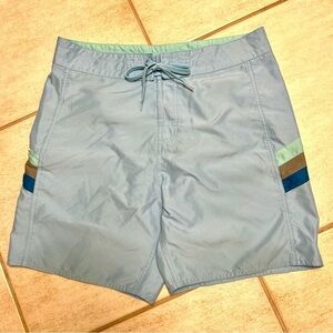 Eidon surfer board swim trunks ocean blue shorts men’s size 34